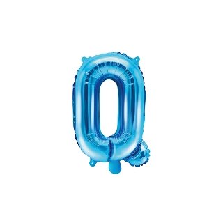 Foliový balonek, písmeno "Q", modrý