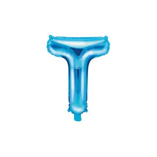 Foliový balonek, písmeno "T", modrý