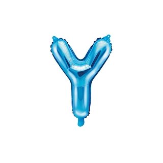 Foliový balonek, písmeno "Y", modrý
