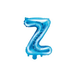 Fóliový balónek, písmeno Z, velikost 35cm, modrý (zn. PartyDeco)