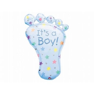 Foliový balonek "It's a boy", noha