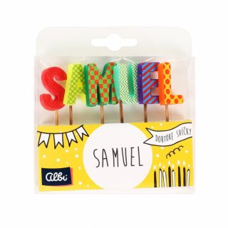 Dortové svíčky se jménem - Samuel