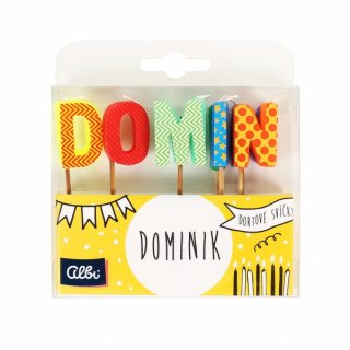 Dortové svíčky se jménem - Dominik