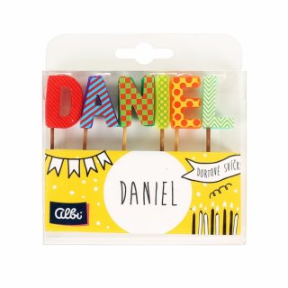 Dortové svíčky se jménem - Daniel