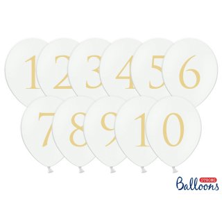 Balonky s číslicemi, 30 cm