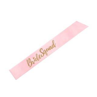 Šerpa Bride squad - rozlučka se svobodou, růžová (zn. PartyDeco)