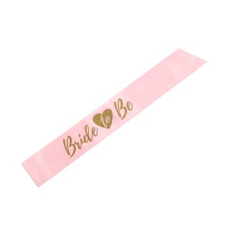 Šerpa Bride to be - na rozlučku se svobodou, růžová (zn. PartyDeco)