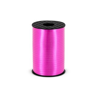 Stuha plastová, fuchsiová, 0.5cm/225m (zn. PartyDeco)