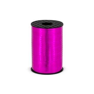 Stuha plastová, tmavě růžová, 0.5cm/225m (zn. PartyDeco)