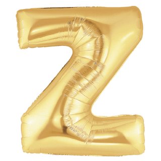 Fóliový balonek 101 cm, písmeno "Z", zlatý