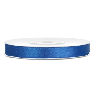 Stuha saténová, královská modrá, 0.6cm/25m (zn. PartyDeco)