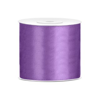 Stuha saténová, levandule, 7.5cm/25m (zn. PartyDeco)