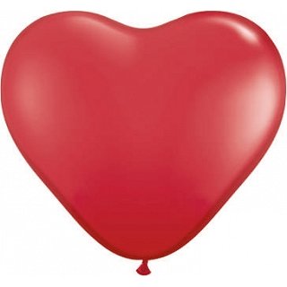 Balónek, červené srdce