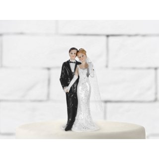 Figurky na dort, novomanželé, ruku v ruce