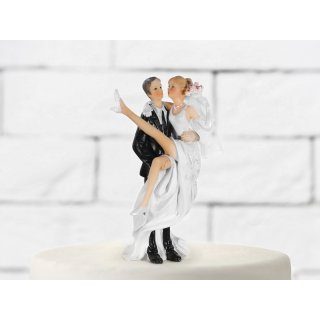 Figurky na dort, novomanželé, v náručí