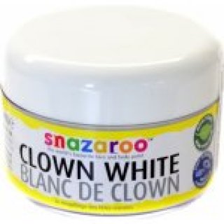 Barva na obličej, klaunská bílá, vodou ředitelná - 50ml