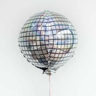 Fóliový balónek DISCO koule, 40cm (zn. PartyDeco)