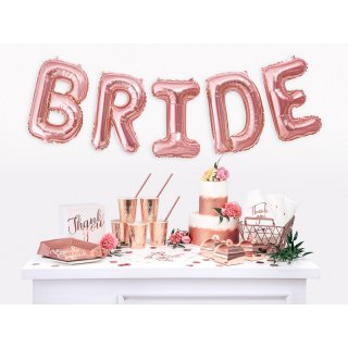 Papírové kelímky SHE SAID YES!, rosegold, 220ml, set 6ks (zn. PartyDeco)