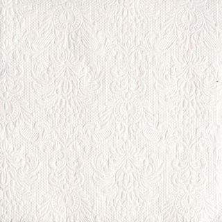 Ubrousky třívrstvé Elegance, bílé, 40*40cm