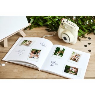 Svatební kniha hostů, přírodní - 21x19.7 cm, 22 stran (zn. PartyDeco)