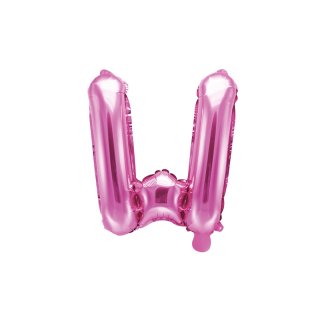 Foliový balonek, písmeno "W", růžový