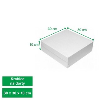 Dortová krabice, rozměr 30x30x10cm