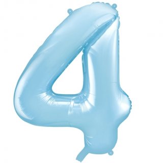 Fóliový balón 86 cm, modrý, číslo 4