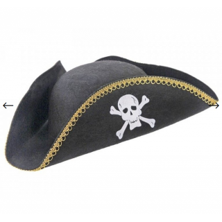 Klobouk "Pirate´s hat" černý