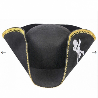 Klobouk "Pirate´s hat" černý