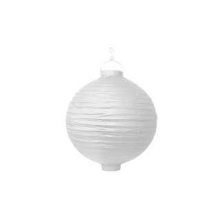 Lampion kulatý, 1 kus bílý