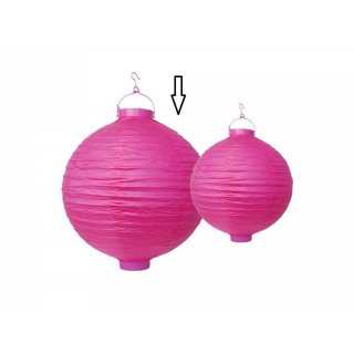 Lampion kulatý, tmavě růžový (zn. PartyDeco)