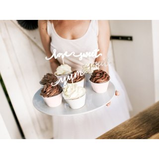 Košíčky na Cupcake, růžové/stříbrné mix, 4.8x7.6cm, set 6ks (zn. PartyDeco)