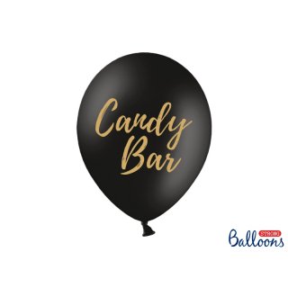 Balónek "Candy Bar" pastelový černý, 30cm
