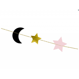 Girlanda " Měsíc a hvězdy" - 3,5m