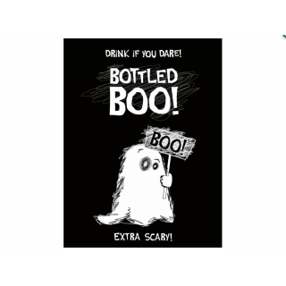 Halloweenská etiketa na láhev " BOOTLED BOO!"