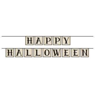 Halloweenská girlanda "Happy Halloween", délka 2.10mx14 cm (zn. PartyDeco)
