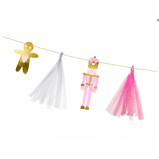 Vánoční girlanda - mix, délka 1.3m (zn. PartyDeco)