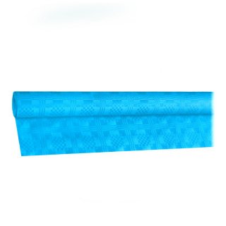 Ubrus 8 x 1,2 m sv. modrý, papírový - role