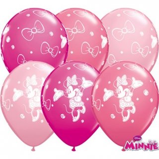 Latexový balónek Minnie Mouse, velikost 28cm (zn. Qualatex)