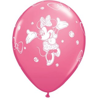 Latexový balónek Minnie Mouse, velikost 28cm (zn. Qualatex)