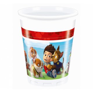 Plastové kelímky Tlapková patrola - Lets Roll, 200ml, set 8ks (zn. Procos)
