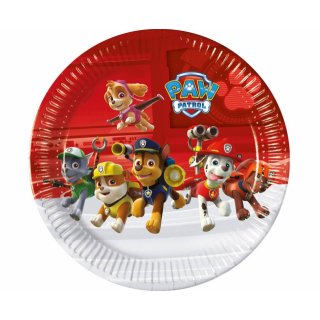 Papírové talířky Paw Patrol / Tlapková patrola - Ready for Action, velikost 23cm, set 8ks (zn. Procos)