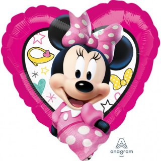 Foliový balónek Minnie Mouse, srdce, 43cm (zn. Anagram)