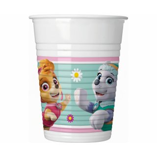 Plastové kelímky Paw Patrol / Tlapková patrola - Skye and Everest, 200ml, set 8ks (zn. Procos)