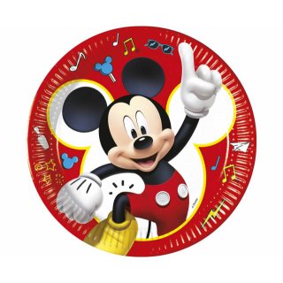 Papírové talířky Mickey Mouse - songy, 23cm, set 8ks