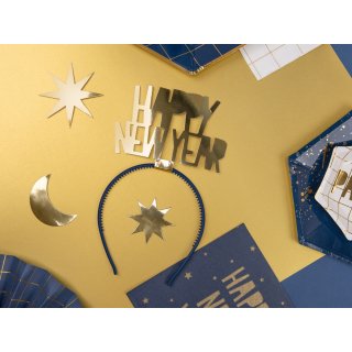 Čelenka Happy New Year, zlatá (zn. PartyDeco)
