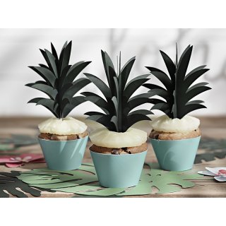 Zápichy 3D do cupcaků Ananas Pineapple, set 6ks (zn. PartyDeco)