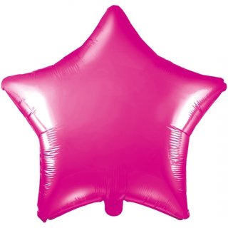Foliový balónek Hvězda - růžový, 48cm