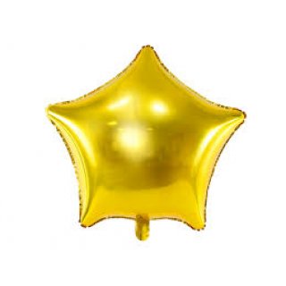 Foliový balónek Hvězda - zlatý, 48cm