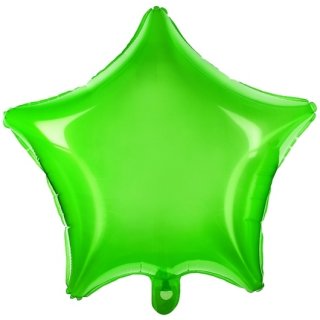 Foliový balónek Hvězda - zelený neonový, 48cm